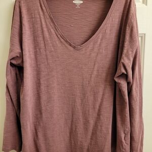 Old Navy Women's Long Sleeve Tee - Brown